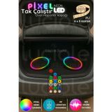 2’li 6x9" Oval Pixel LED Hoparlör Kapağı | Müzik Senkron Işık Efektli RGB Animasyon Seti | Modifiye