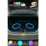 2’li 6x9" Oval RGB Neon Hoparlör Kapağı | RF Kumandalı Renk Efektli Aydınlatma Seti | 12V Modifiye