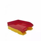 2'Li A4 Uyumlu Plastik Evrak Rafı Dayanıklı Masaüstü Belge Düzenleyici 33X25x6 Cm
