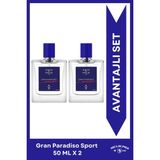 2'li Aqua Di Polo 1987 Gran Paradiso Sport EDP Erkek Parfüm Seti 50 ml | Narenciye, Odunsu | Deniz Notaları