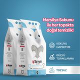 2’Li Avantaj Paketi Topaklanan,Tozsuz,Hijyenik Marsilya Sabunlu Bentonit Kedi Kumu 2X5lt