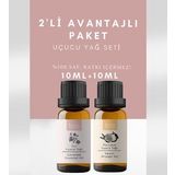2'li Avantajlı Set Portakal & Itır Saf Aromaterapi Uçucu Yağ Buhurdanlık Masaj Spa Cilt Ve Saç 20 Ml