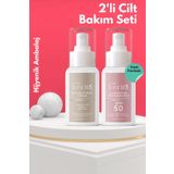 2'li Bakım Kremi Seti Cilt Beyazlatıcı 50 ml & Pembe Güneş Kremi Spf 50 50ml