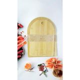 2'li Bambu Kesme Tahtası Seti 34X24 ve 30X20, Dayanıklı ve Şık Tasarım - Ahşap - Bej - Seçenek 1
