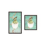2`Li Banyo Paspas Seti Klozet Takımı Cactus-Bird 19 1447 01