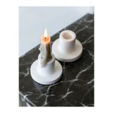 2li Beyaz Beton Mumluk (mumlar Dahil Değildir) TR3138