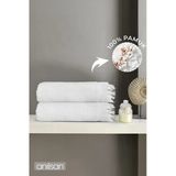 2'Li Beyaz Jelena Banyo Havlusu- 70X140 Cm, 490 Gr, %100Pamuk, Spa Ve Otel Havlusu Uy
