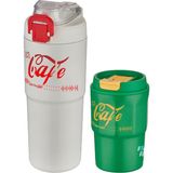 2'li Çelik Termos-Kahve Bardağı Seti 750ML Çift Kullanım TERMOS//450ML Mug Kahve Bardağı - Çok Renkli