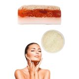 2li Doğal Set Kabak Lifli Keçi Sütü Çilek Sabun Peeling Bakım Sıkılaştırma Akne Temizleme Yüz Pedi