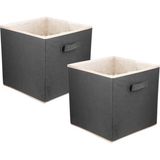 2'li Dolap Içi Düzenleyici , Çamaşır Oyuncak Saklama Kutusu Sepet Organizer 30X30X30