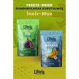 2’li Dondurularak Kurutulmuş Kuru Meyve - Sağlıklı Atıştırmalık - Incir ve Muz Kurusu Freeze Dried - 40 gr