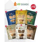 2li Fit Ekmek Kepekli Yulaflı Chia Arpa Çavdar Keten Tohumlu Lavaş Ekmeği 300 gr Hafif ve Doyurucu