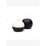 2li Fitilli Degrade Siyah Top Mum Seti (8 cm)
