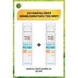 2'li Garnier Ambre Solaire Over Makeup Super Uv Protection Mist SPF50 Seti