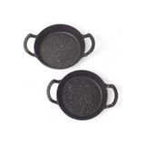 2'li Granit Alüminyum Döküm Sahan Seti | Yapışmaz Yumurta & Kızartma Tavası | Granit Omlet Tavası (18CM + 20CM) | Eşit Isı Dağılımı ve Dayanıklı - Option-1 - --