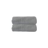 2'Li Gri Greek Banyo Havlusu - 70X140 Cm, 490 Gr, %100Pamuk, Spa Ve Otel Havlusu