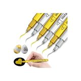 2li Gümüş ve Altın Kalem Marker Altlık Kenarları Için, Reçine Varak Gold Kalem A25