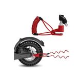 2'li Güvenlik Seti Disk Kilidi + Spiral Çelik Halat Scooter Bisiklet Motosiklet İçin Üstün Koruma