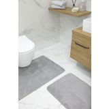 2'Li Kaydirmaz Pelus Banyo Paspasi Banyo Klozet Takimi Klozet Paspas Takimi