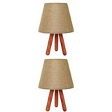 2'li Kilim Tripod Abajur