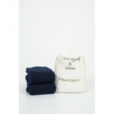 2'li Kışlık Unisex Organik Koyun Yünü Soket Çorap - 41 - 45 - Lacivert