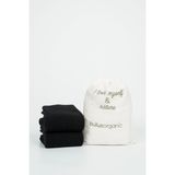 2'li Kışlık Unisex Organik Koyun Yünü Soket Çorap - 41 - 45 - Siyah