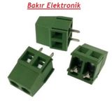2'Li Klemens No:1 5.08Mm Baskı Devre Klemensi Pcb Tip Aaa Kalite