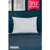 2'li Klimalı Ortopedik Yastık - Yumuşak ve Hava Kanallı 50x70 cm, 700 gr Premium Silikon