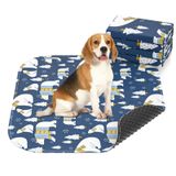 2'li Köpekler için Desenli Yıkanabilir Çiş Pedi - Süper Emici, Yeniden Kullanılabilir, Kaymaz, Nefes Alabilir Köpek Pedleri (Kordon, 31*36 inç)