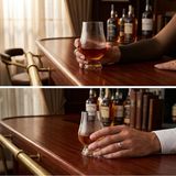 2'li Kristal Cam Viski Tadım Bardağı Seti - Glencairn Tarzı Premium Degüstasyon Kadehi - Şeffaf