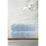 2'li Mavi Greek Banyo Havlusu - 70x140 Cm, 490 Gr, %100pamuk, Spa Ve Otel Havlusu - 70 x 140 cm
