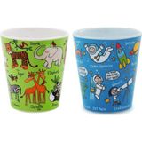 2'li Melamin Alıştırma Bardağı (Jungle & Space)