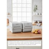 2'li Mini Boy Patates Soğan Sepeti Bpa Free Sebzelik Organizer Kutu Motek Gri 8 L Gri