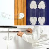 2'Li Mini Çok Amaçlı Kilit- Çocuk Güvenlik Gereçkerli Çekmece,Dolap,Kapak Kilidi (2818)