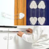 2'Li Mini Çok Amaçlı Kilit- Çocuk Güvenlik Gereçkerli Çekmece,Dolap,Kapak Kilidi (5067)