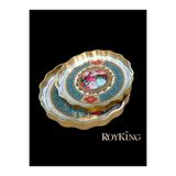 2'Li Oval Tepsi 44 * 36 Ve 38 * 31 Gold Fx 058