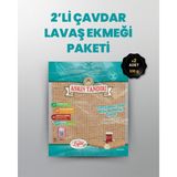 2'li Paket Asrın Tandiri Ekşi Hamurlu Çavdar Lavaş Ekmeği 330 gr %100 Doğal ve Katkısız - 2 Adet