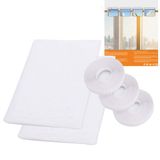 2'li paket cibinlik, Windows için, PHOGARY [Yükseltme] Sineklik Pencere Sinekliği, Böcek Ağı, 1,5 m x 2 m, 3 Rulo Kendinden Yapışkanlı Bantlı Böcek Arısı Sivrisinek Koruyucusu [10 mm Genişlik] Beyaz