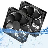 2'li Paket IP67 Su Geçirmez Sessiz 12V DC Soğutma Fanı - 120mmx25mm 4.7 inç Yüksek Hızlı 3000RPM Çift Bilyalı Rulman 2 Telli 3Pin Egzoz Fanı RV Buzdolabı için