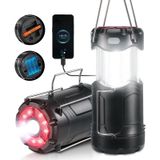 2'li paket katlanabilir LED kamp feneri, Consciot USB C şarj edilebilir ve pille çalışan 2'si 1 arada acil durum lambası, el feneri ve manyetik tabanlı, elektrik kesintileri kasırga malzemeleri,