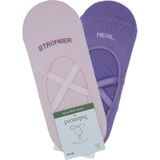 2'li Paket Kaydırmaz Yoga & Pilates & Dans & Bale Çorabı Avantajlı Set (Pembe ve Mor, 36-40) - 0 - 1 Ay - 00-Bordo
