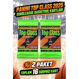 2’Li Paket – Panini Top Class 2025 Euroleague Basketbolcu Kartı Kapalı Paket Toplam 16 Kart