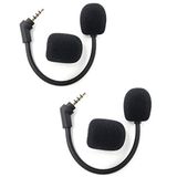 2'li Paket Yedek Cloud Flight Oyun Mikrofonu TNE 3,5 mm Mikrofon Bom yalnızca Kingston HyperX Cloud Flight ve Cloud Flight S PS4 PS5 Xbox One Serisi X Bilgisayar PC Oyun Kulaklıkları için