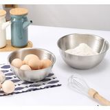 2'li Paslanmaz Çelik Inox Karıştırma Kabı 1800-3300 ml 23-27 cm - 10 cm