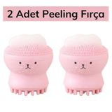 2'Li Peeling Etkili Mini El Yüz Cilt Temizleme Masaj Fırçası