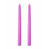 2’li Pembe Şamdan Mum Seti 25 cm – Dekoratif İnce Şamdan Mum, Kokusuz Parafin Wax,%100 Pamuk Fitil, El Döküm, Uzun Süre Yanma (~10 Saat), Şık Sofra, Davet, Nişan, Düğün ve Ev Dekorasyonu İçin Zarif