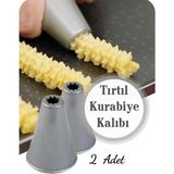 2li Plastik Tırtıl Tasarımlı Pratik Kurabiye Kalıbı Şekillendirici - Gri