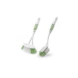 2'li Pratik Banyo ve Mutfak Temizlik Fırçası Seti - Çizmez Lavabo Küvet Fırçası (27x15cm) ve Hijyenik Bulaşık Fırçası (29x9cm) - Ergonomik ve Yüksek Kalite