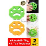 2'Li Pratik Çok Amaçlı Tüy Toz Kıl Toplayıcı Elbise Temizleme Aparatı Yıkanabilir Çamaşır Makinesi