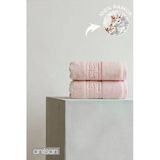 2'li Pudra Greek El Havlusu - 50x90 Cm, 225 Gr,%100 Pamuk, Spa Ve Otel Havlusu, Günlük Kullanıma Uygun